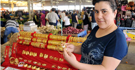 Gelin-damat gerçek, altın sahte!