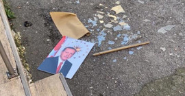 Erdoğan'ın fotoğrafını yere attı, gözaltına alındı