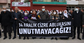 Sokağa çıkma yasağının yıldönümünde Cizre'de açıklama: Boyun eğmeyeceğiz