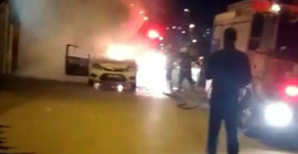 İcralık otomobilini yakıp, kullanılmaz hale getirdi