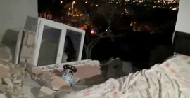 Sıkışan gaz patladı, evin duvarları yıkıldı