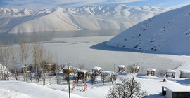 Hakkari'de Dilimli Barajı dondu