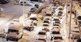 Megakent İstanbul kara teslim oldu