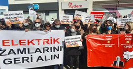 Bodrumlular elektrik faturalarını protesto etti: Zamlar geri alınsın