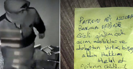 Hırsızlık yapan kişi 'helallik' istedi: Hakkını helal et abilerin gülü