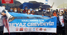 Sağlık çalışanları ülke genelinde 'beyaz grevde': Oyalama değil, hakkımızı istiyoruz