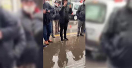 Nevşehir'de elektrik zamları fatura yakıldı