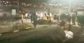 Elektriksiz ve susuz kalan şehir hastanesi işçilerinden protesto