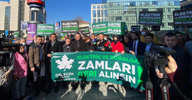CK Boğaziçi Elektrik önünde eylem: AKP iktidarı Türkiye’yi taşıyamıyor