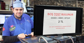 Boş baklavadan sonra boş tost da satışa çıktı