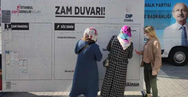 CHP İstanbul'un tüm meydanlarında 'zam duvarı' açtı
