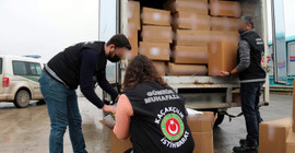 Ankara'da 2 ton 330 kilo kaçak tütün yakalandı