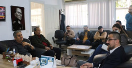 TGS'den saldırıya uğrayan gazeteye dayanışma ziyareti