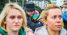 Antalya'daki Ukraynalılardan savaş protestosu: Dönecek bir evim yok