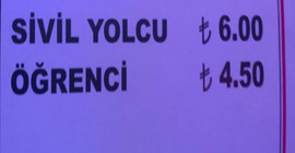 Mersin'de ulaşıma zam