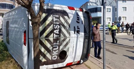 Samsun'da öğrenci servisi kaza yaptı: 12 yaralı