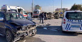 İşçi servisi kaza yaptı: 7 yaralı
