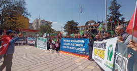 Tokat’ta köylülerden maden ocağına karşı eylem: “Köyümüzün yaşanmaz bir hale gelmesine izin vermeyeceğiz”
