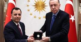 Cumhurbaşkanı Erdoğan, AYM Başkanı Arslan'ı kabul etti