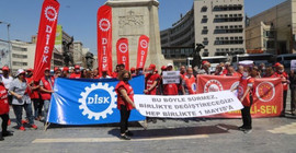 DİSK’ten 1 Mayıs çağrısı: Biz birleşirsek alın terimiz zenginlere aktarılmaz