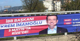 İddia: Rize’de İmamoğlu’nun afişleri indirildi