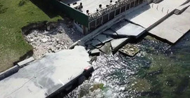Beylikdüzü'nde sahil yolu çöktü