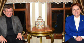 Davutoğlu'ndan Akşener'e bayram ziyareti