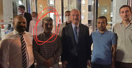 HDP Genel Merkezi önüne gidenlerden birinin Soylu ile fotoğrafı ortaya çıktı