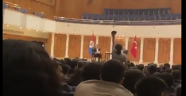 Ümit Özdağ Bilkent'te protesto edildi: Üniversitelerde ırkçılığa izin vermeyeceğiz!
