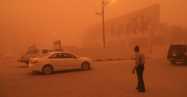 Kum fırtınası sebebiyle Irak'ta 4 bin kişi hastanelik oldu