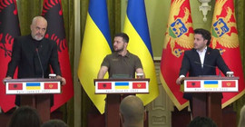 Karadağ ve Arnavutluk başbakanlarından Ukrayna'ya dayanışma ziyareti