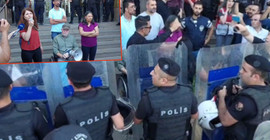 Çağlayan'daki Adalet Nöbeti'nde tutuklu yakınlarına polis müdahalesi