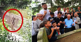 İmamoğlu’nun aile mezarlığına Nazi sembolü olan gamalı haç çizildi