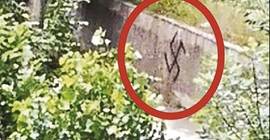 Trabzon Emniyet Müdürlüğü: İmamoğlu'nun aile mezarlığına gamalı haçı çocuklar çizmiş