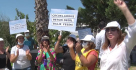 Seferihisar Sığacık Yat Limanı'nın genişletilmesi kararı protesto edildi