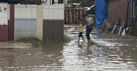 Manisa'da dolu ve sağanak etkili oldu