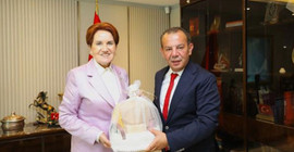 CHP'den ihracı istenen Tanju Özcan'dan Meral Akşener’e ziyaret
