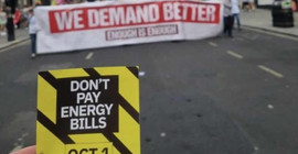 İngiltere'de artan enerji fiyatları halkı sokağa döktü: 'Faturanı ödeme'