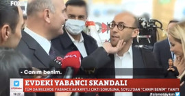 Muhabirin sorusunu yanıtlamayan Soylu: Çenesini okşayıp 'canım benim' dedi