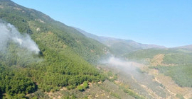 Kaz Dağları'nda iki farklı noktada orman yangını