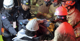 Güney Kore'de iki madenci 9 gün sonra yeraltından kurtarıldı: Süt tozu yiyerek hayatta kaldılar