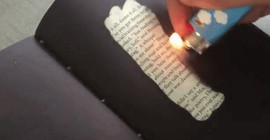 Yakılarak okunan kitap