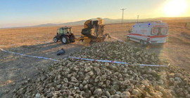 Aksaray'da iş cinayeti: Pancar toplama makinesine düşen işçi öldü