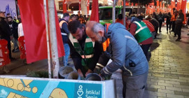 İstiklal Caddesi’ndeki ağaçlar Valilik talimatıyla sökülüyor