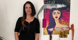 Aslı Filiz'den 'Yaşayan Kadınlar' sergisi: Saçlarını kesip tuvale ekledi