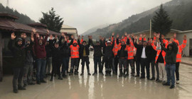 Eczacıbaşı Esan Madencilik işçilerinin direnişi kazanımla sonuçlandı