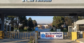 Kocaeli’de Kartonsan işçileri grevde