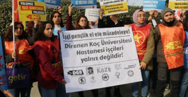 Koç Üniversitesi Hastanesi işçilerinin direnişi kazandı