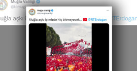 AKP propagandası yapmakla suçlanmıştı: Muğla Valiliği tweeti sabitledi