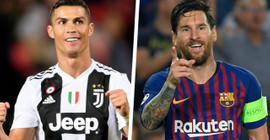 Ronaldo yeni takımındaki ilk maçında Messi'ye karşı